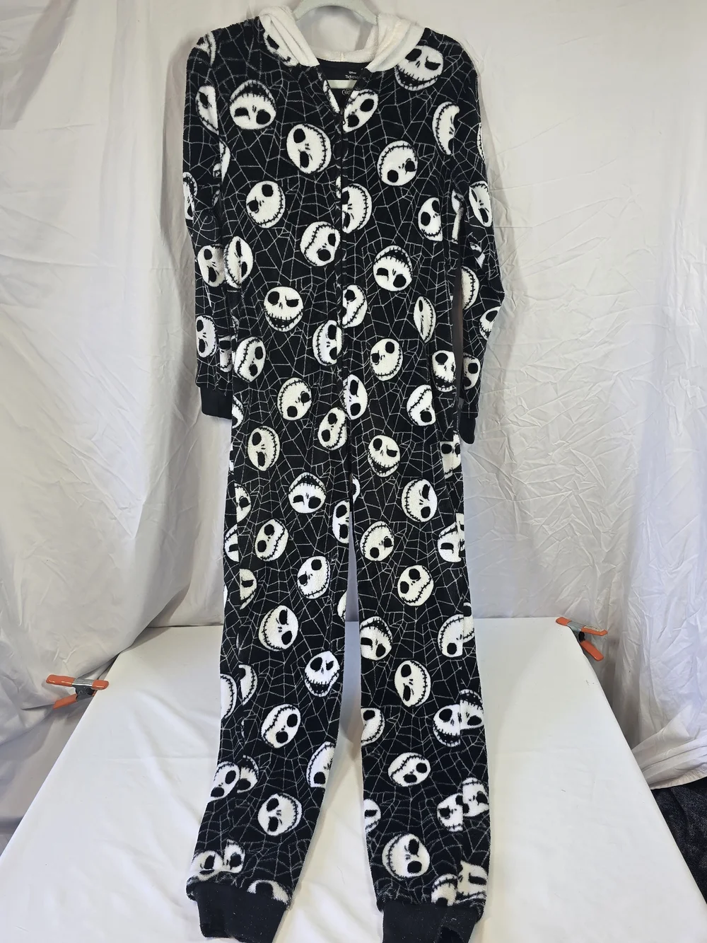 Disney The Nightmare Before Christmas Jack Skellington Hooded Onesie Medium
